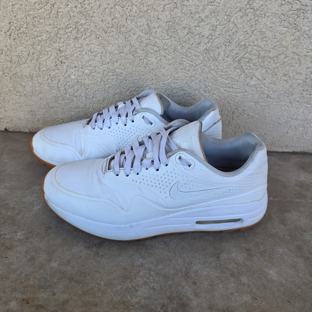Nike Air Max 1 Women's Golf Shoes Sneakers Spikeless White Gum AQ0865-100 Size 7 - Picture 2 of 8